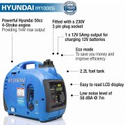 Hyundai HY1000Si 1kW Inverter Generator